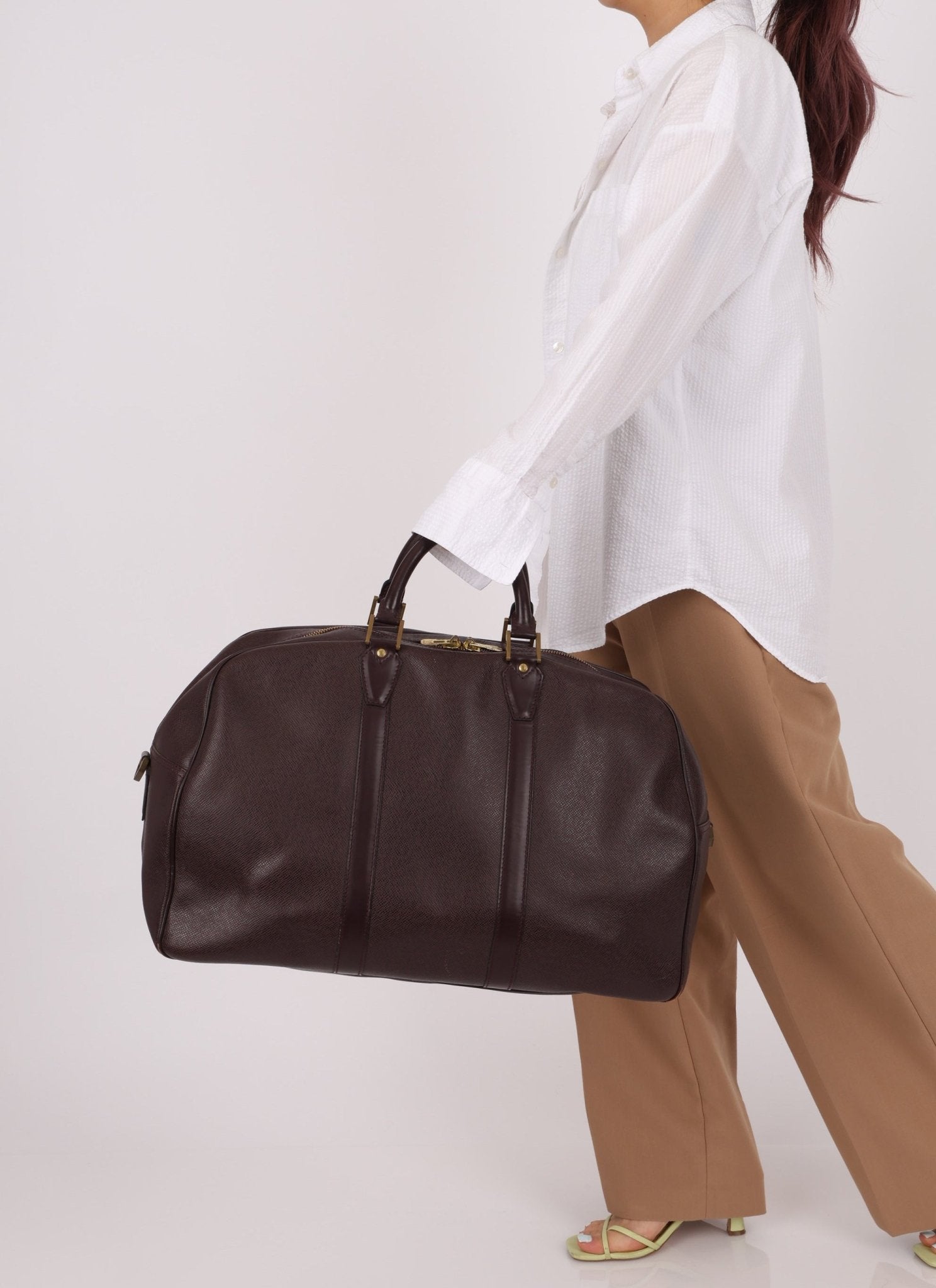 Louis Vuitton Taiga Kendall Chocolate Boston Bag PM - FashioNica