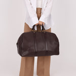 Louis Vuitton Taiga Kendall Chocolate Boston Bag PM - FashioNica