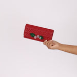 Miu Miu Nappa Crystal Cherries Wallet on Chain - FashioNica