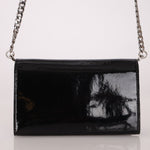 Moschino Patent License Plate Wallet on Chain - FashioNica