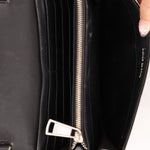 Moschino Patent License Plate Wallet on Chain - FashioNica