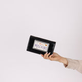 Moschino Patent License Plate Wallet on Chain - FashioNica