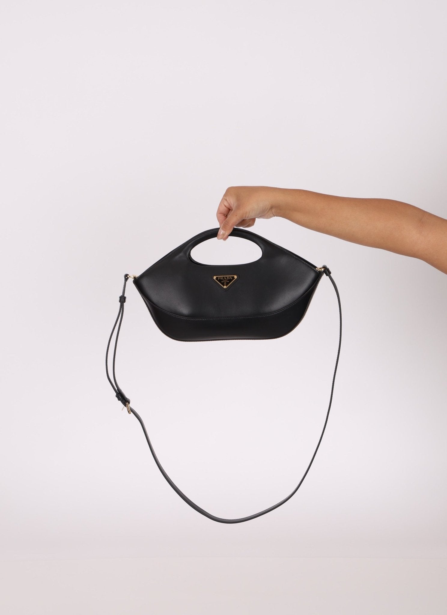 Prada City Calf Leather Top - Handle Bag - FashioNica