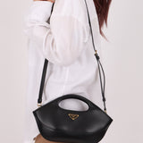 Prada City Calf Leather Top - Handle Bag - FashioNica