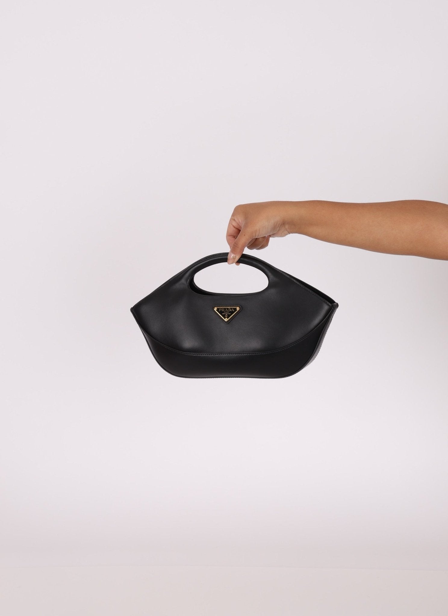 Prada City Calf Leather Top - Handle Bag - FashioNica