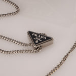 Prada Maxi Triangle Chain Flap Bag - FashioNica