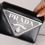 Prada Maxi Triangle Chain Flap Bag - FashioNica