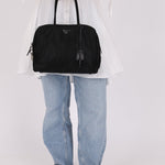 Prada Nylon Bowler Tote - FashioNica