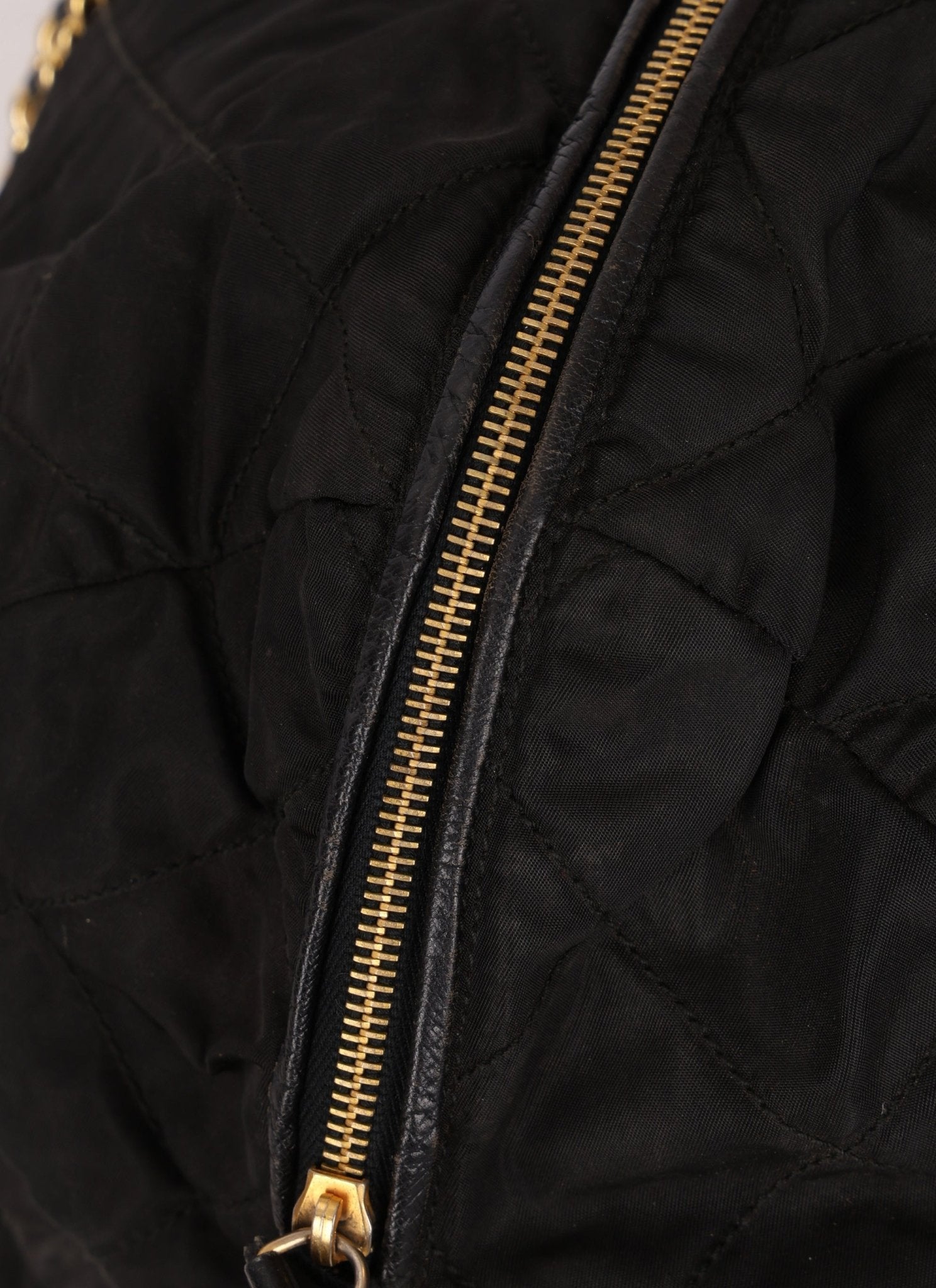 Prada Nylon Chain Weekender Bag - FashioNica