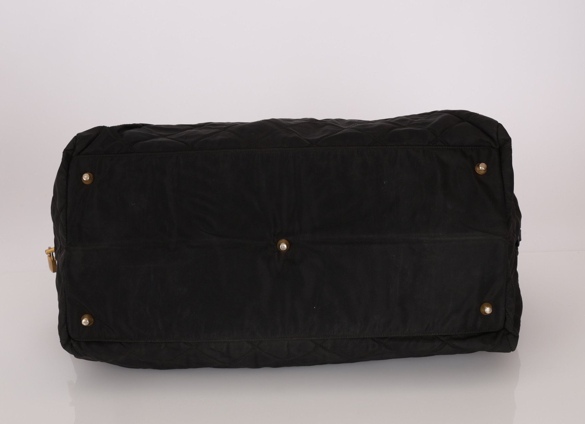 Prada Nylon Chain Weekender Bag - FashioNica