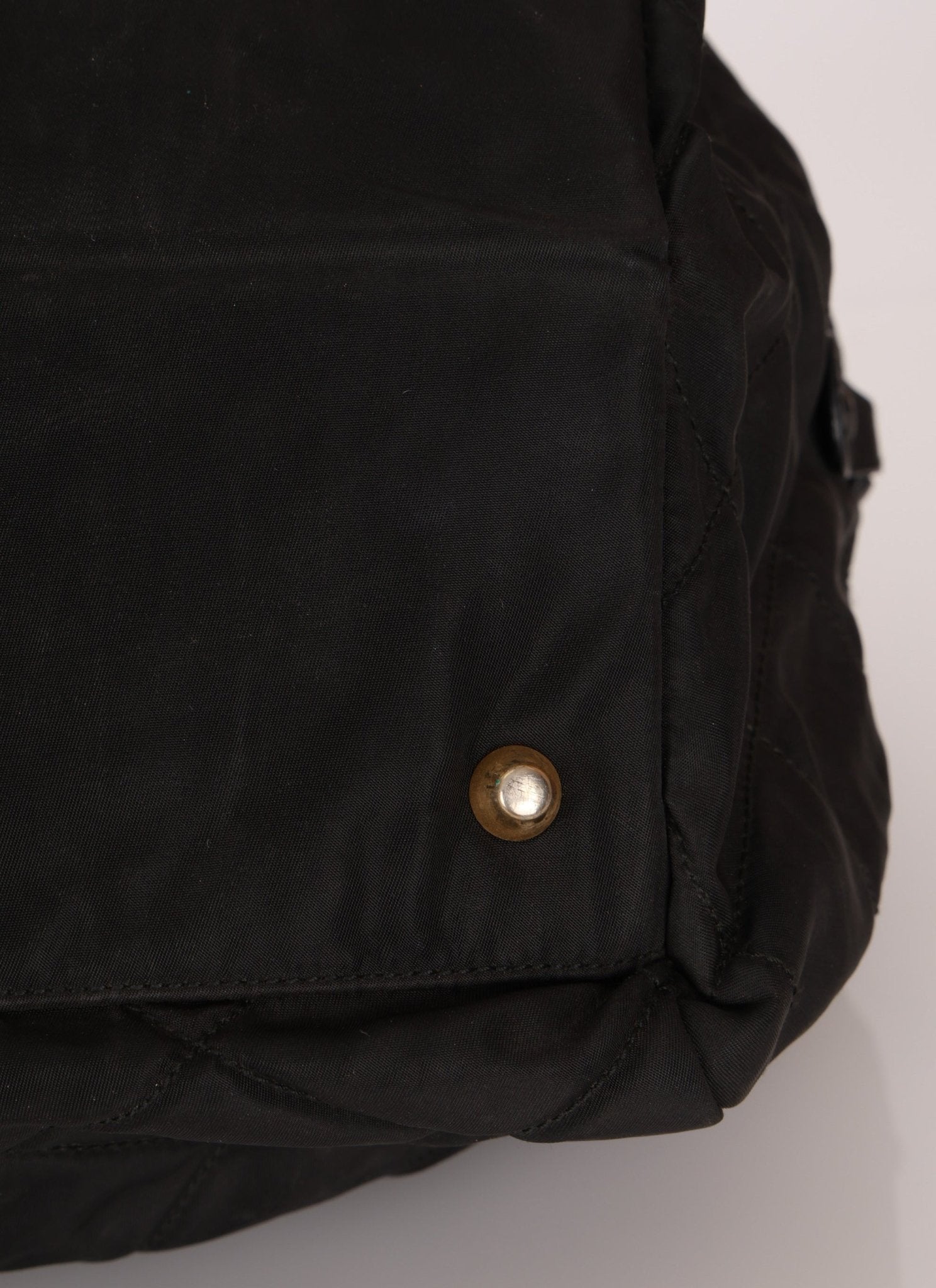 Prada Nylon Chain Weekender Bag - FashioNica