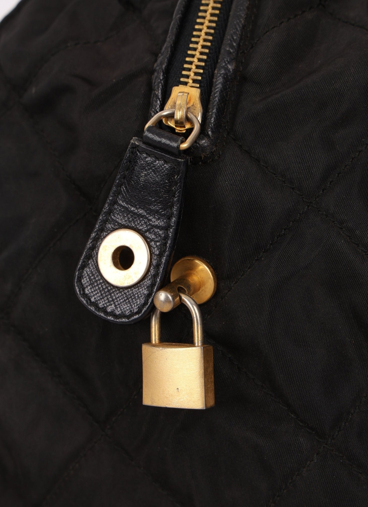 Prada Nylon Chain Weekender Bag - FashioNica