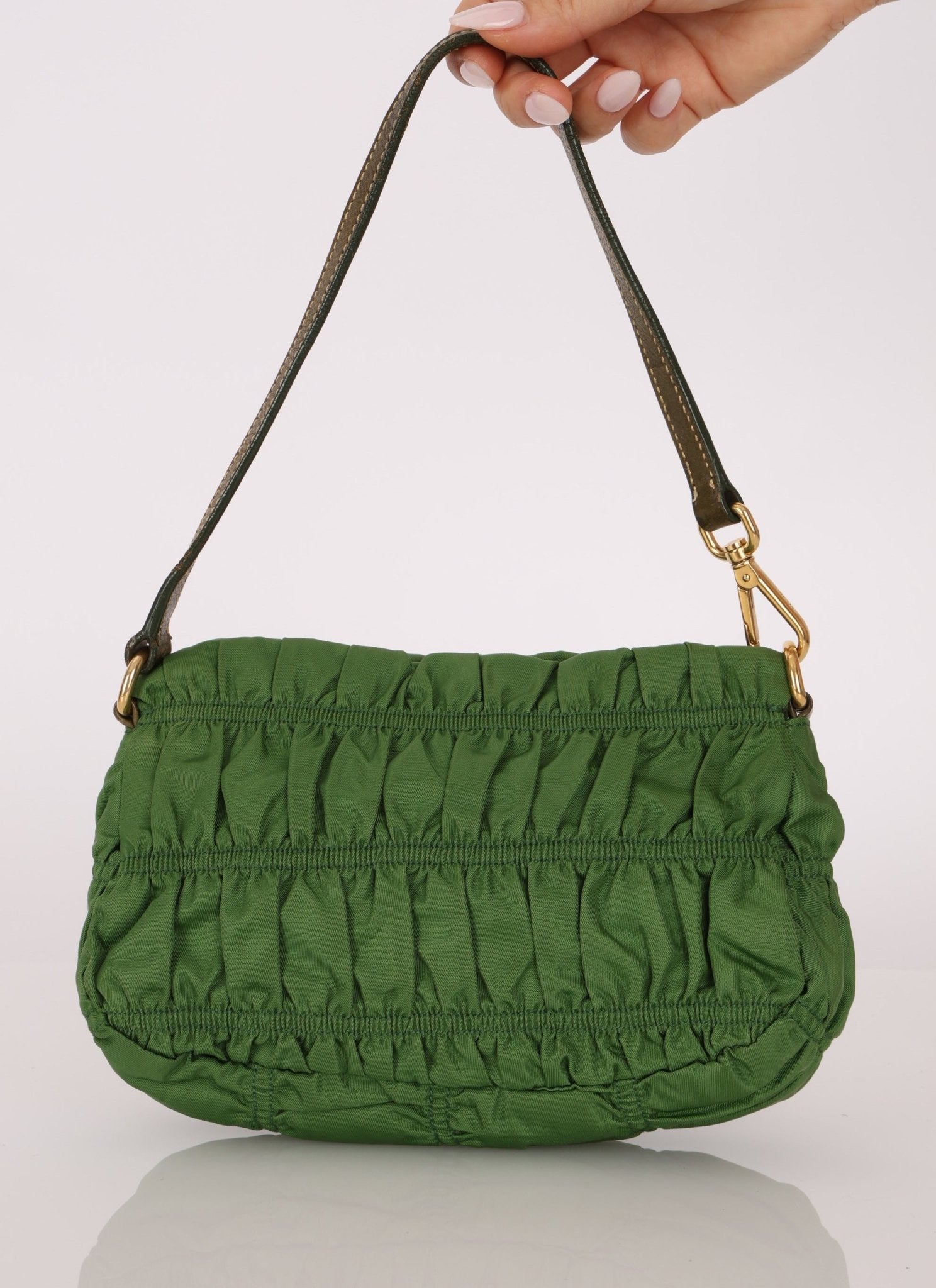 Prada Nylon Tessuto Gaufre Pochette - FashioNica