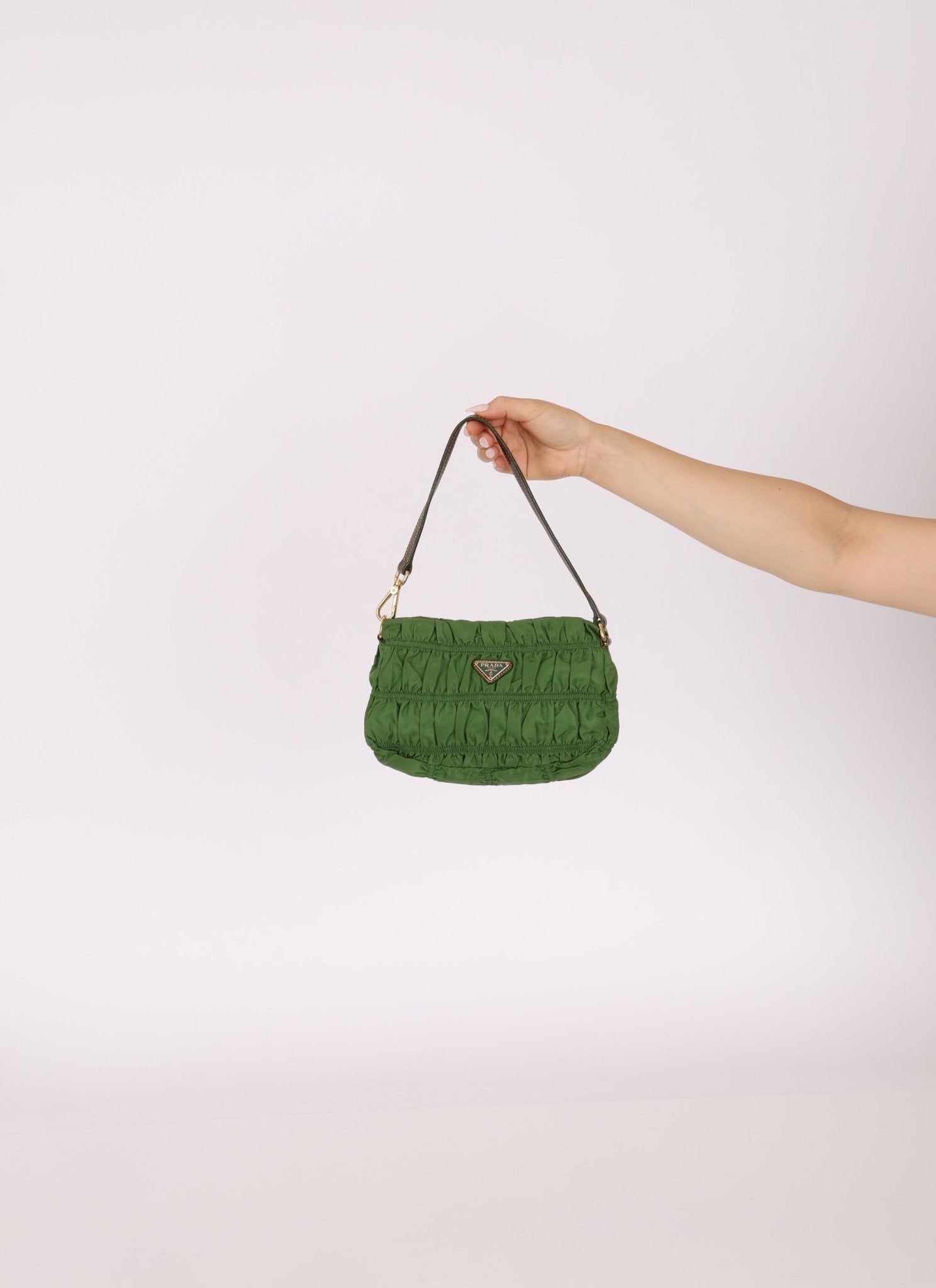 Prada Nylon Tessuto Gaufre Pochette - FashioNica