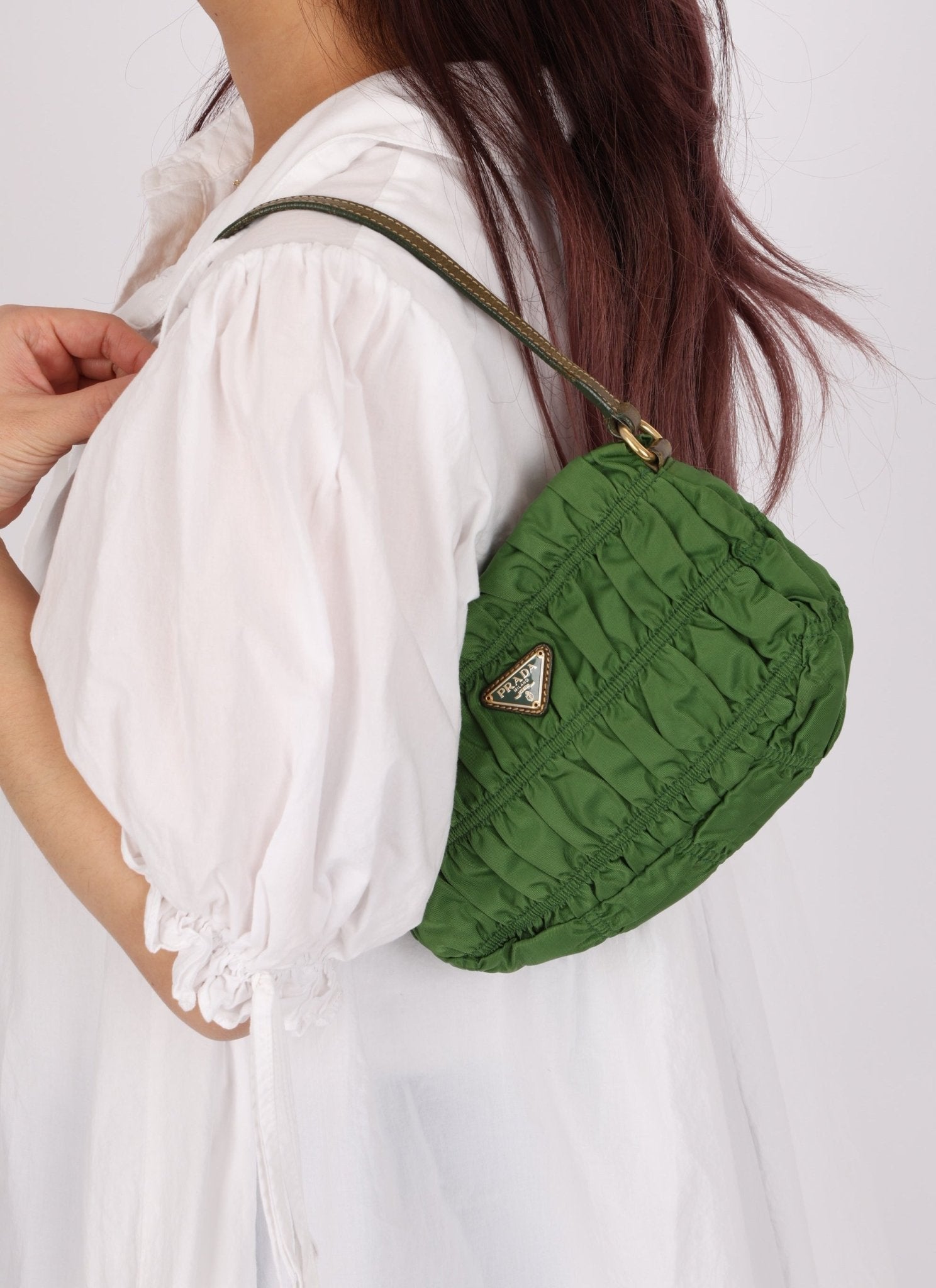 Prada Nylon Tessuto Gaufre Pochette - FashioNica