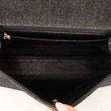 Rare Chanel 1994 Black Denim Small Kelly Top Handle - FashioNica