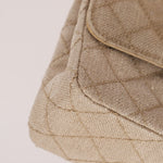 Rare Chanel 1994 Linen Medium Classic Flap - FashioNica