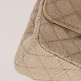Rare Chanel 1994 Linen Medium Classic Flap - FashioNica