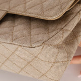 Rare Chanel 1994 Linen Medium Classic Flap - FashioNica