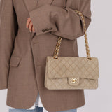 Rare Chanel 1994 Linen Medium Classic Flap - FashioNica