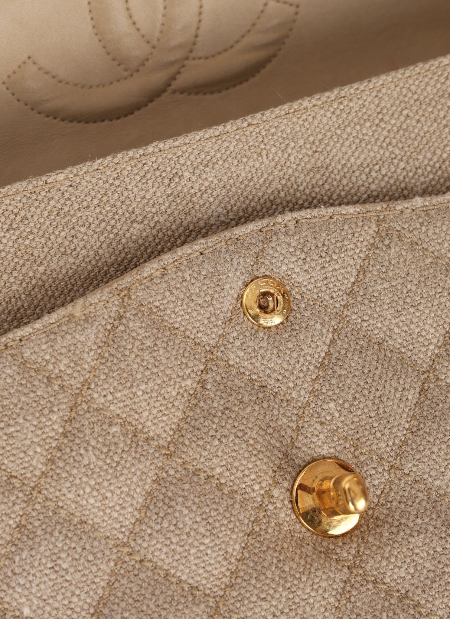 Rare Chanel 1994 Linen Medium Classic Flap - FashioNica