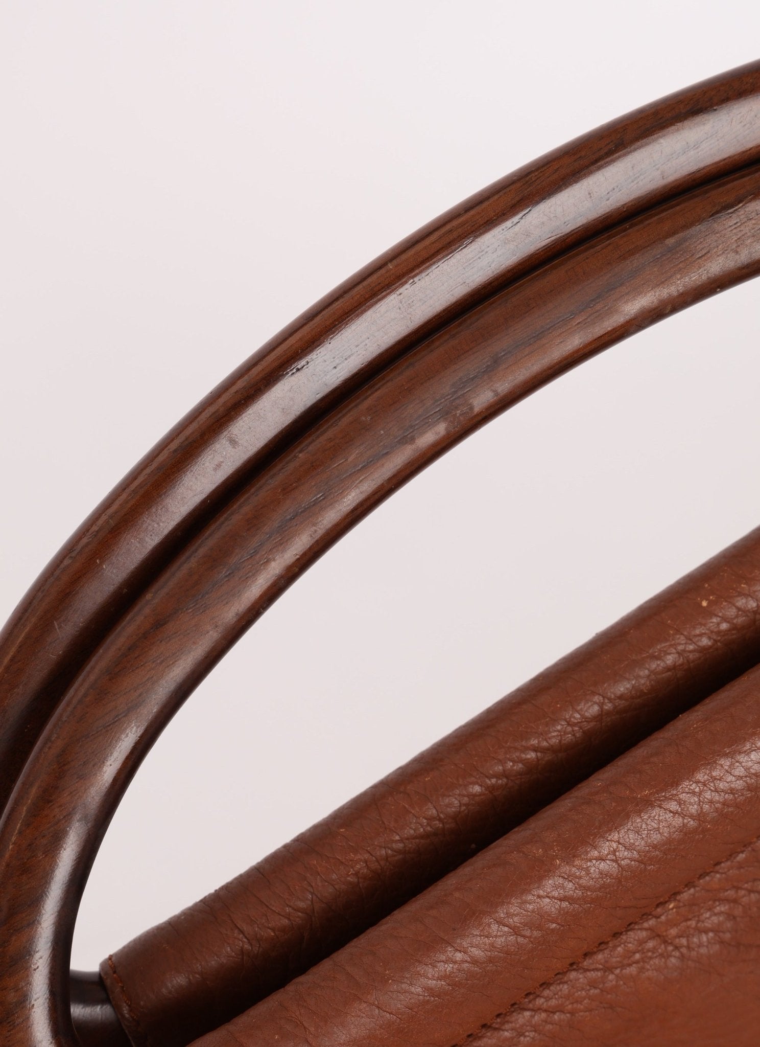 Rare Chanel 2003 Whipstitch Wood Top Handle Tote - FashioNica