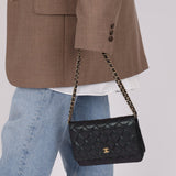 Rare Chanel 2019 Iridescent Caviar Wallet on Chain - FashioNica