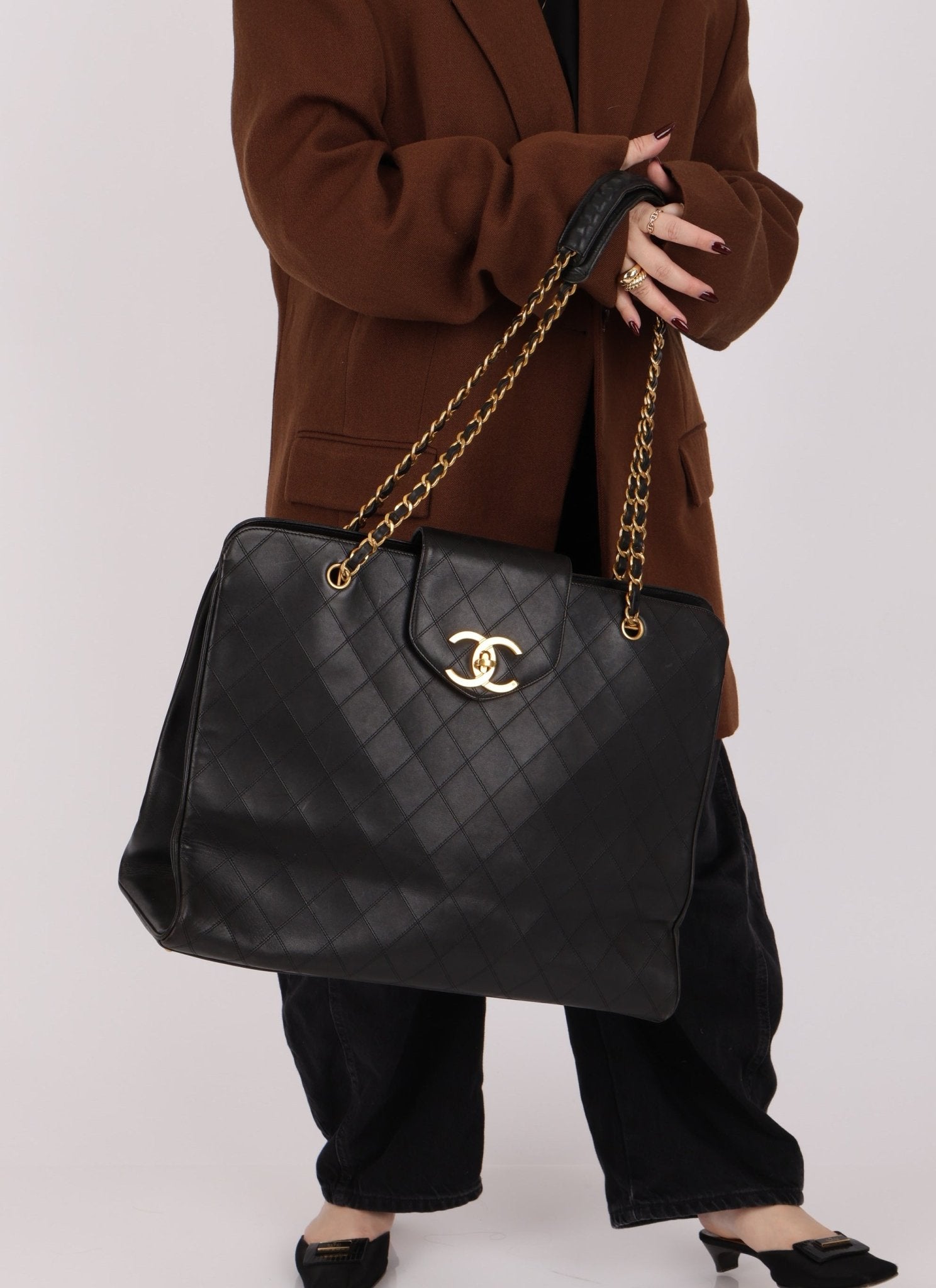 Rare Chanel Lambskin Supermodel Tote - FashioNica