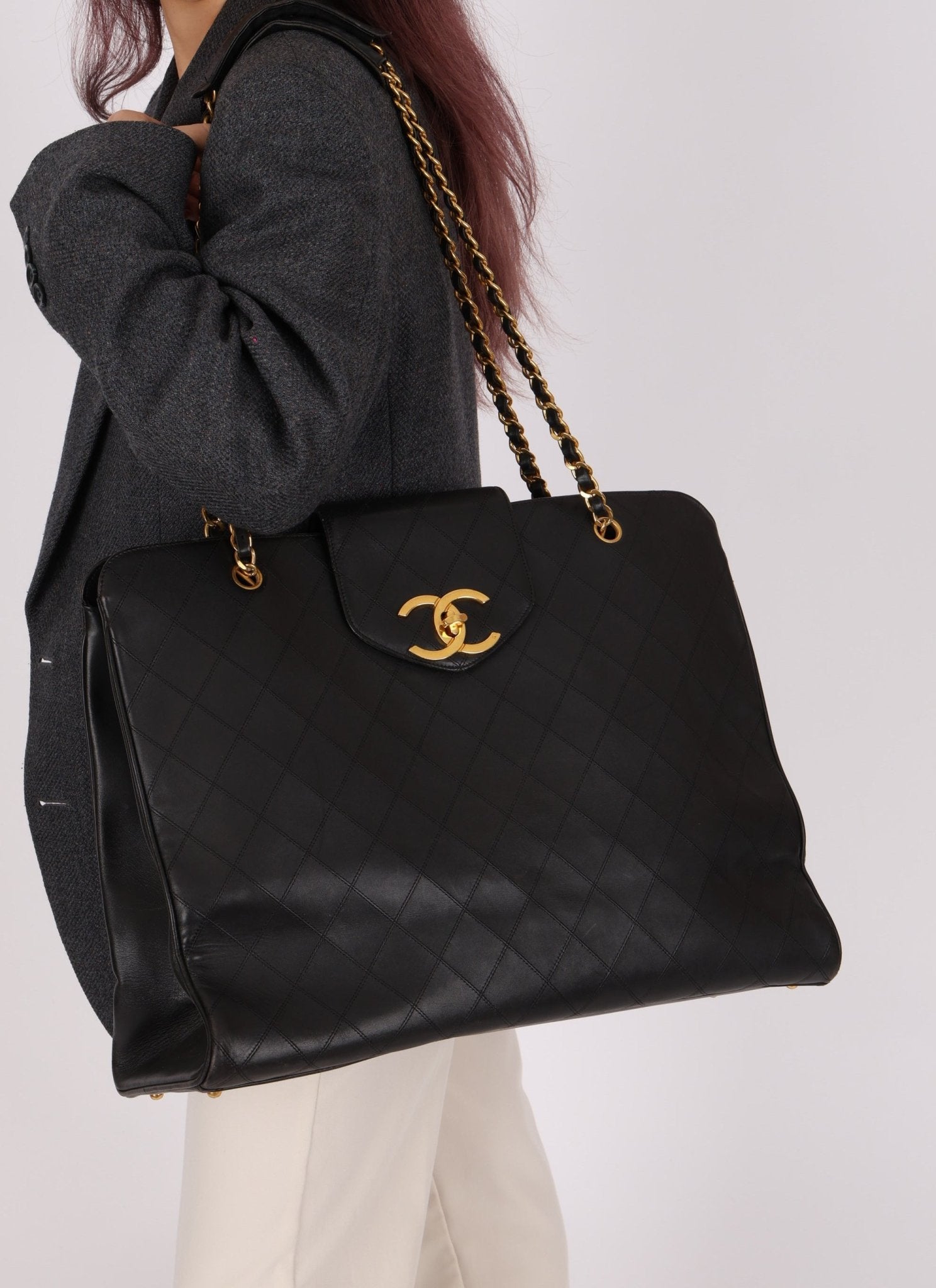 Rare Chanel Lambskin Supermodel Tote - FashioNica