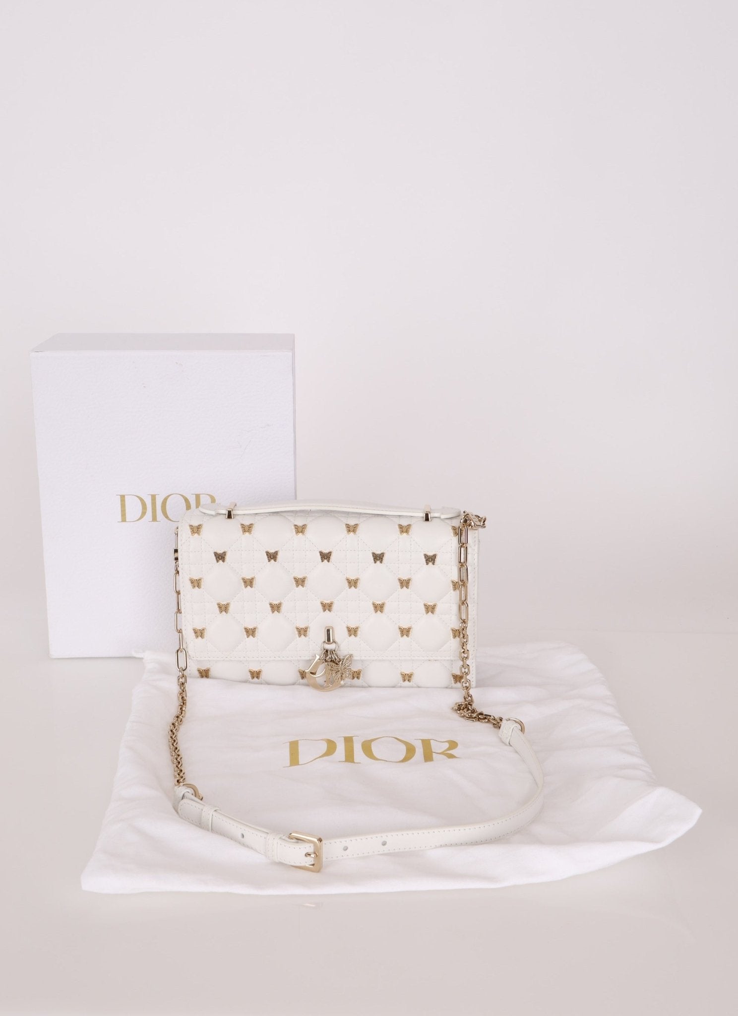Rare Dior 2023 Cannage Miss Dior Top Handle Butterfly Bag - FashioNica