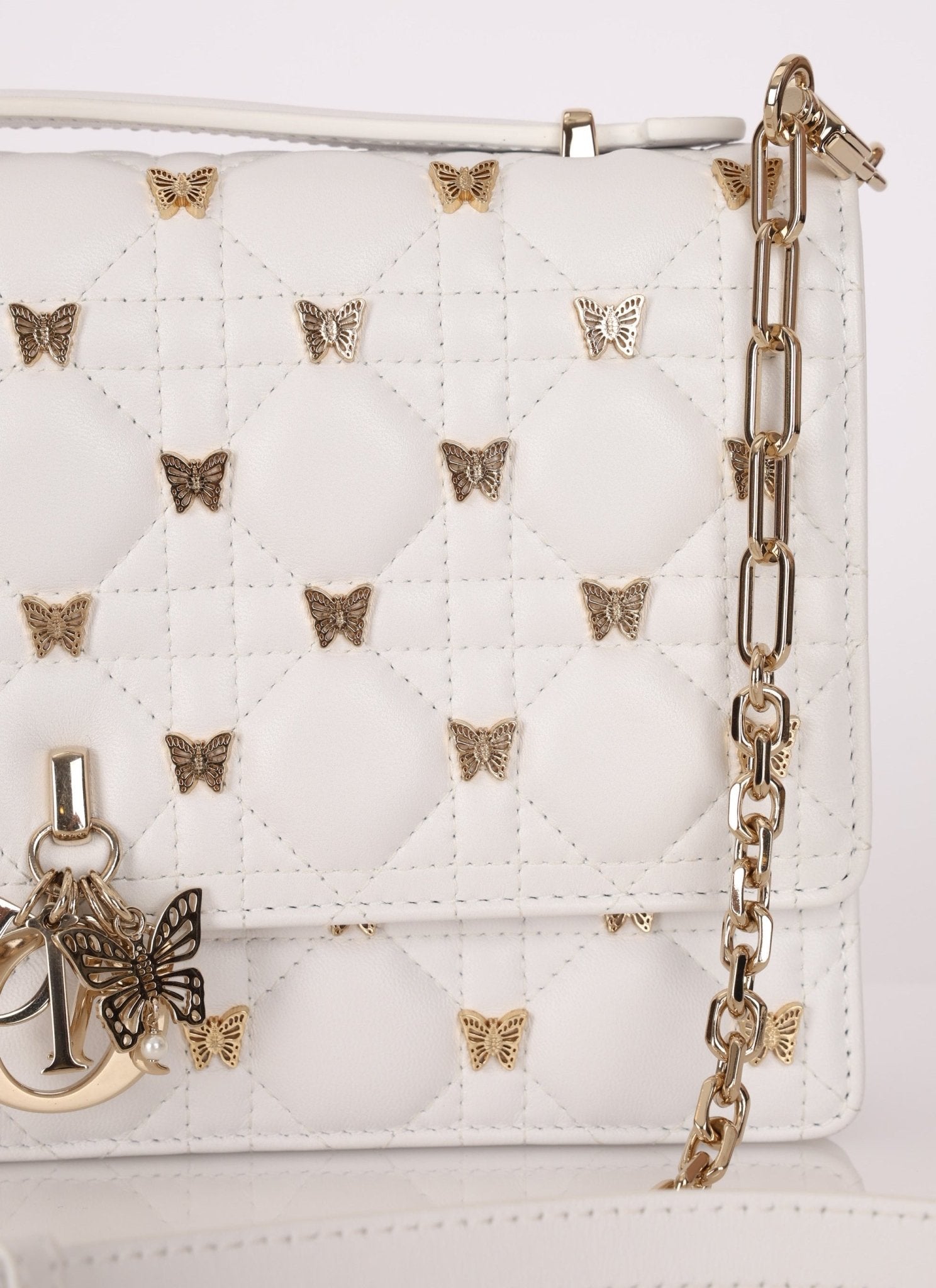 Rare Dior 2023 Cannage Miss Dior Top Handle Butterfly Bag - FashioNica