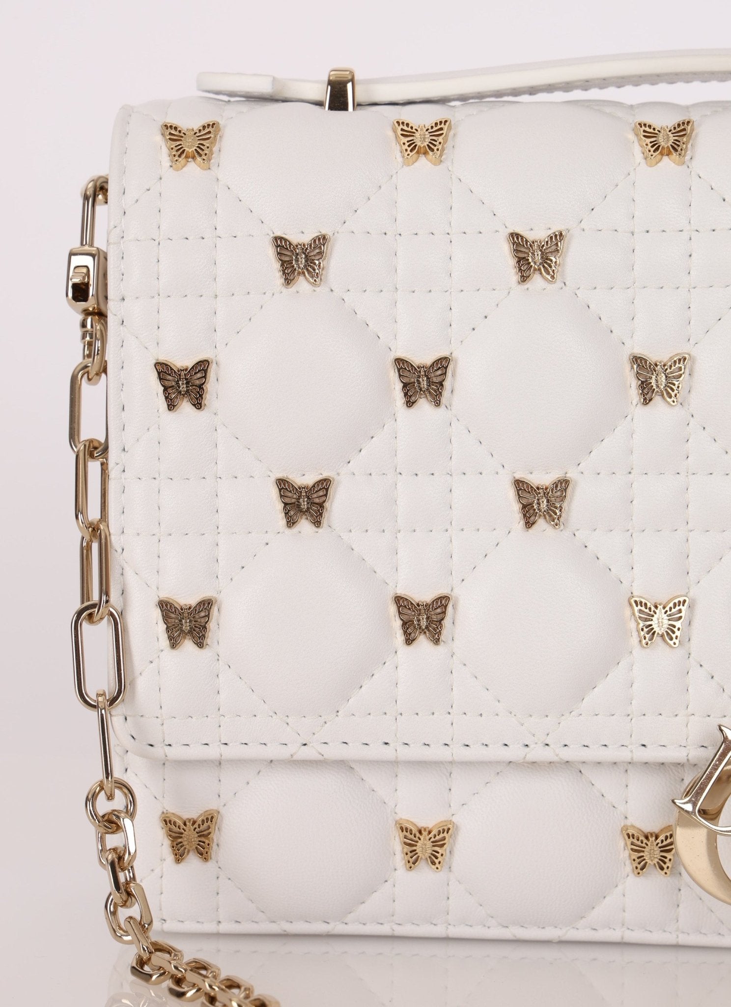 Rare Dior 2023 Cannage Miss Dior Top Handle Butterfly Bag - FashioNica