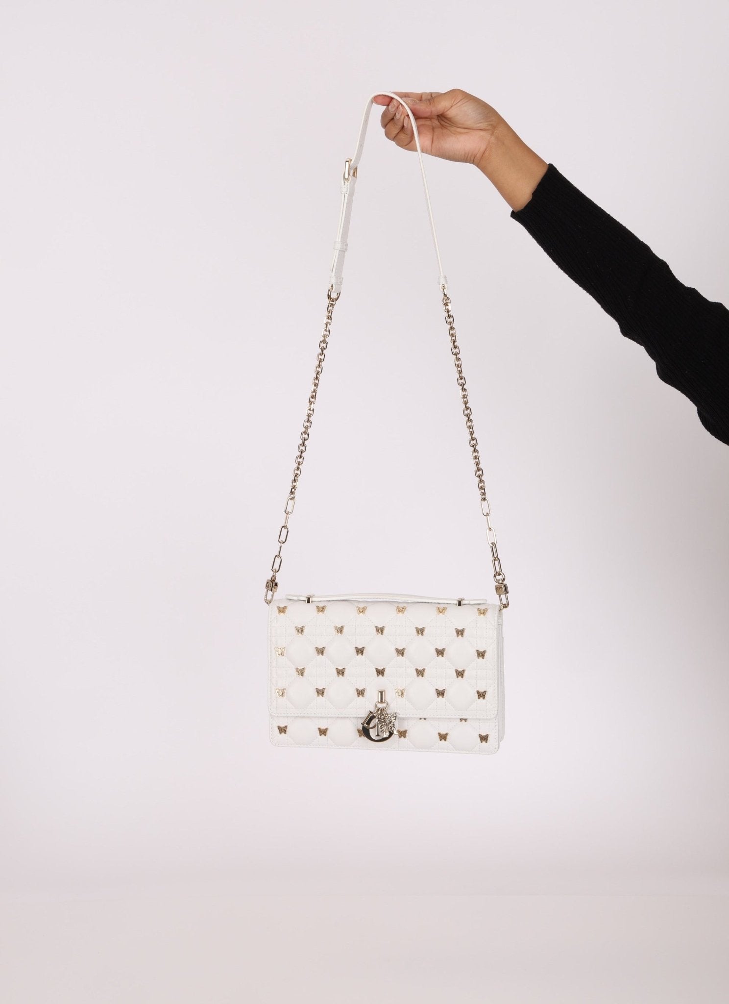 Rare Dior 2023 Cannage Miss Dior Top Handle Butterfly Bag - FashioNica