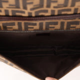 Rare Fendi Zucca Leather - Trimmed Baguette - FashioNica