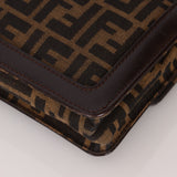 Rare Fendi Zucca Leather - Trimmed Baguette - FashioNica