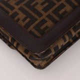 Rare Fendi Zucca Leather - Trimmed Baguette - FashioNica