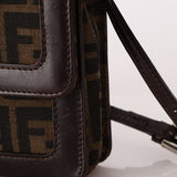 Rare Fendi Zucca Leather - Trimmed Baguette - FashioNica