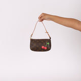 Rare Limited Edition Louis Vuitton x Takashi Murakami Cerises Mini Pochette - FashioNica