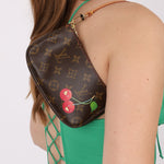 Rare Limited Edition Louis Vuitton x Takashi Murakami Cerises Mini Pochette - FashioNica