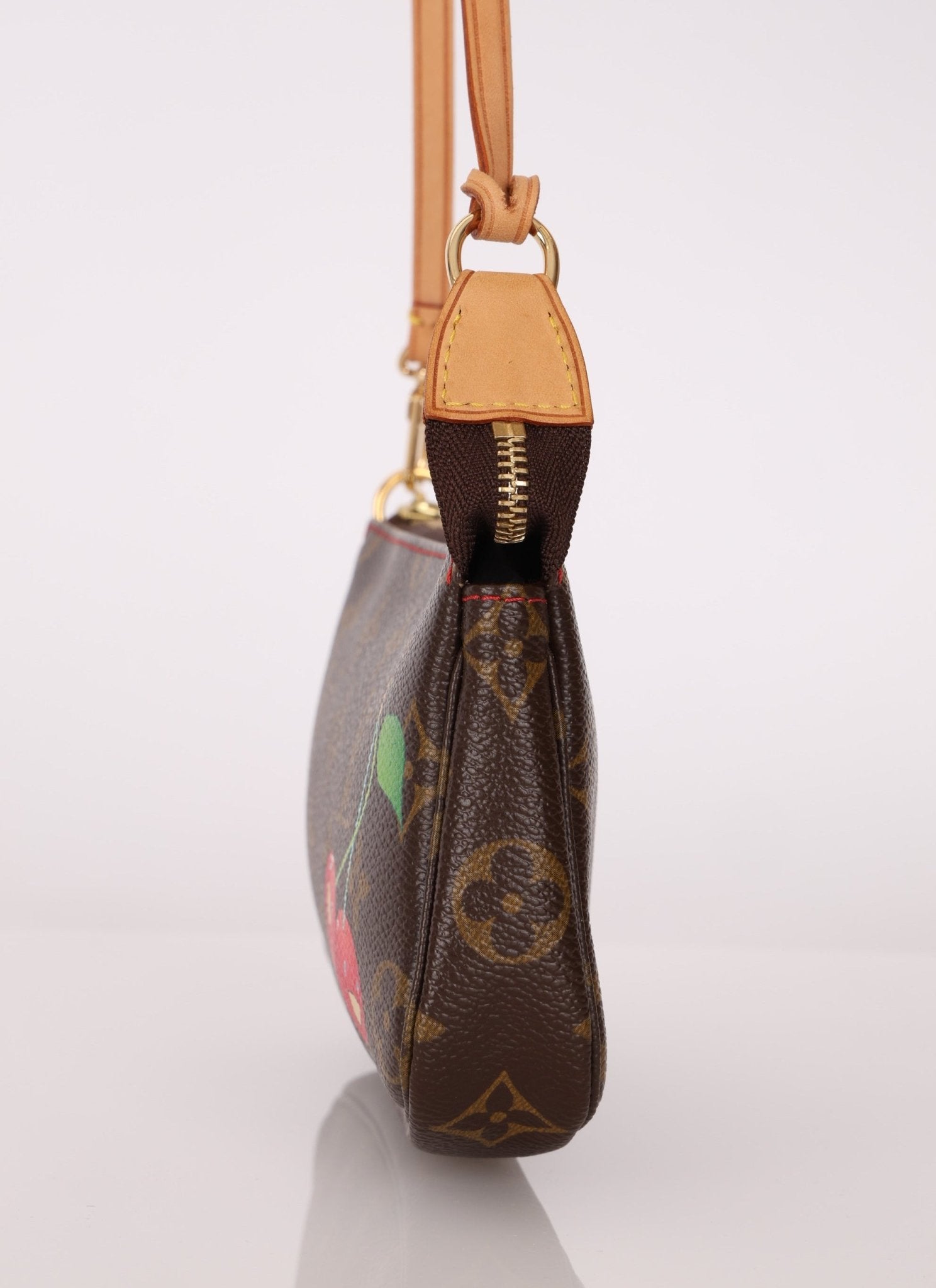 Rare Limited Edition Louis Vuitton x Takashi Murakami Cerises Mini Pochette - FashioNica