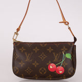 Rare Limited Edition Louis Vuitton x Takashi Murakami Cerises Mini Pochette - FashioNica