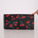 Saint Laurent Calfskin Cherry Clutch - FashioNica