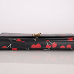 Saint Laurent Calfskin Cherry Clutch - FashioNica