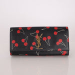 Saint Laurent Calfskin Cherry Clutch - FashioNica