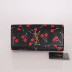 Saint Laurent Calfskin Cherry Clutch - FashioNica