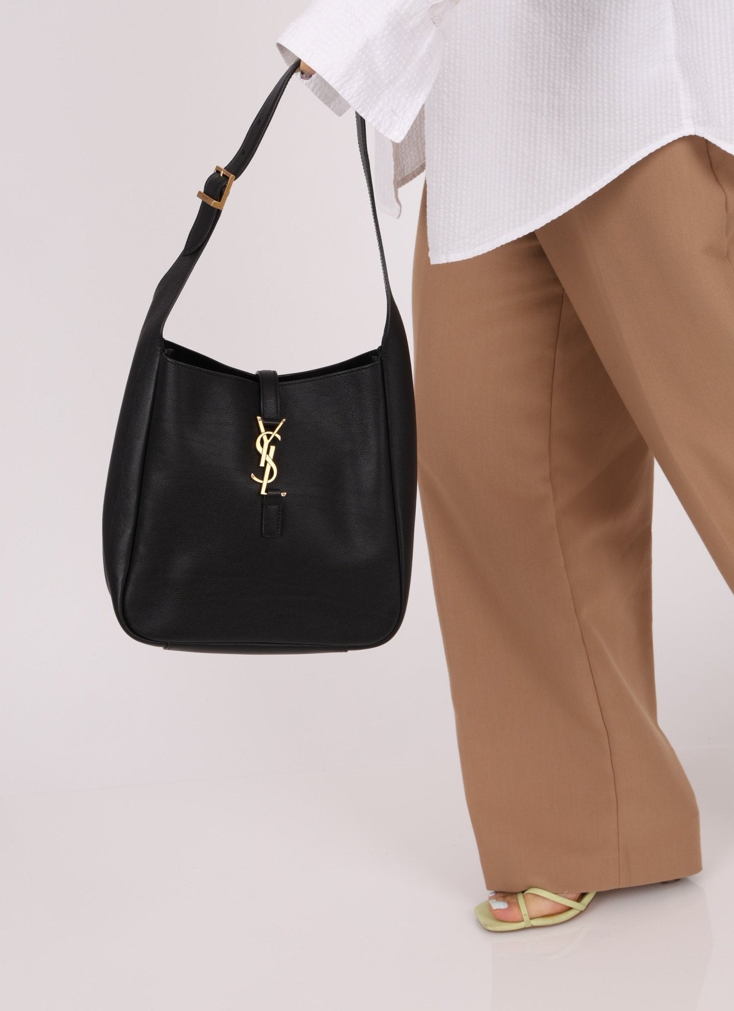 Saint Laurent Calfskin Le 5 À 7 Small Hobo - FashioNica