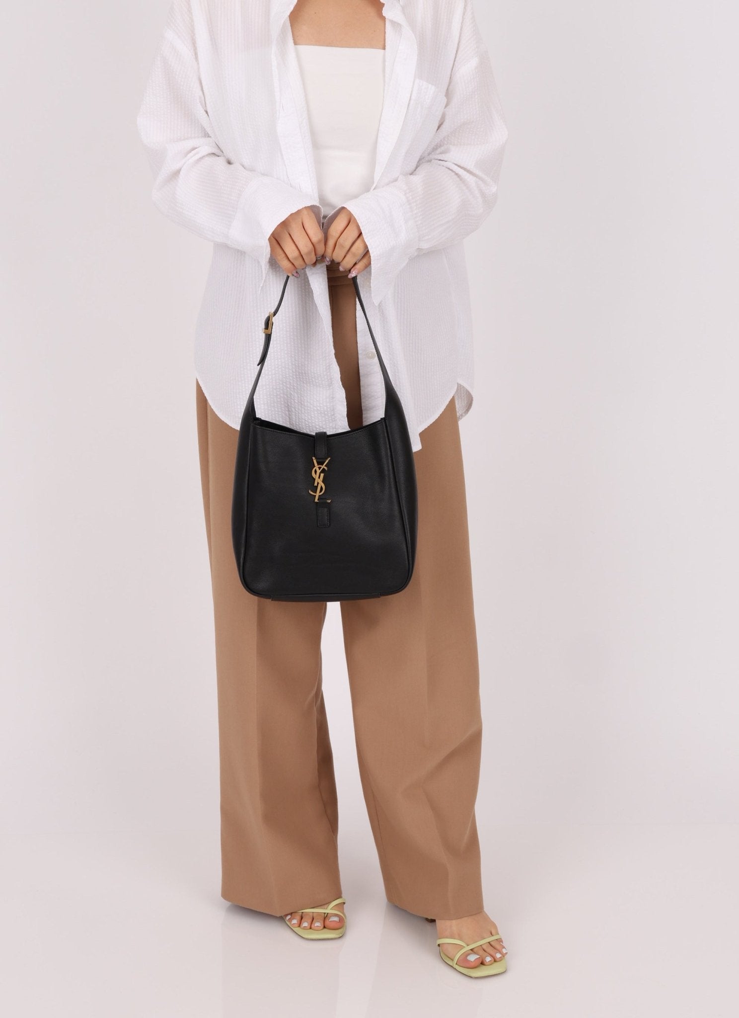 Saint Laurent Calfskin Le 5 À 7 Small Hobo - FashioNica