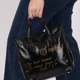 Saint Laurent Patent Mail Tote - FashioNica