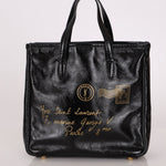 Saint Laurent Patent Mail Tote - FashioNica