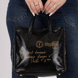 Saint Laurent Patent Mail Tote - FashioNica